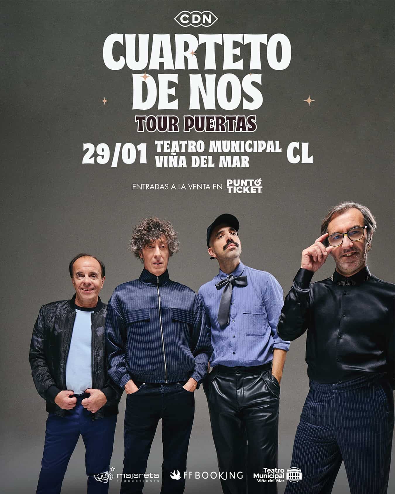 Cuarteto de Nos regresa a Chile con un show especial en Santiago